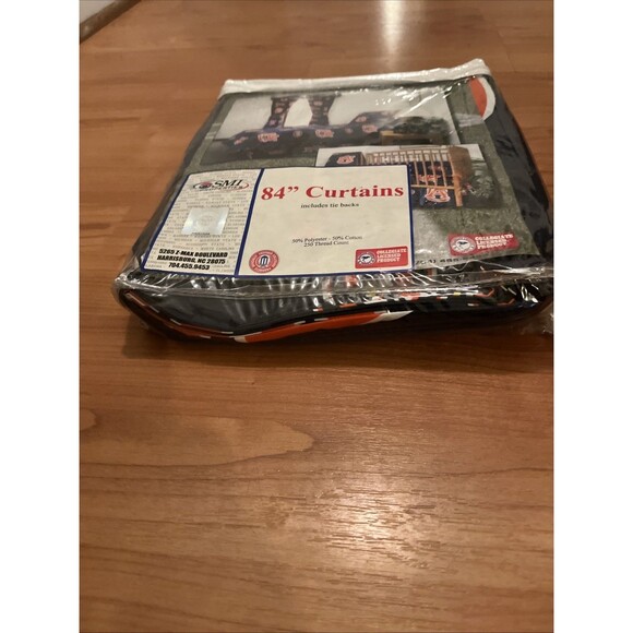 Auburn Tigers Curtain 2-Piece Matching Panel Set 63" 0r 84" Multicolor - Picture 7 of 16